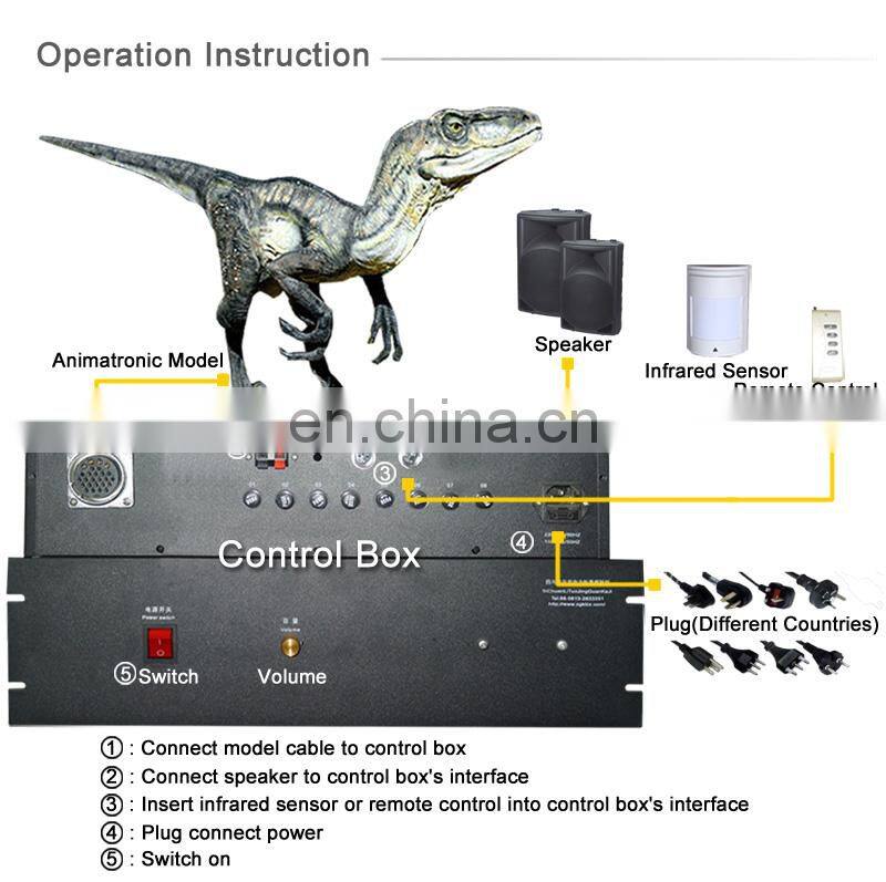 Amusement Park Show Large Animatronic Animals Model Of Tiger
