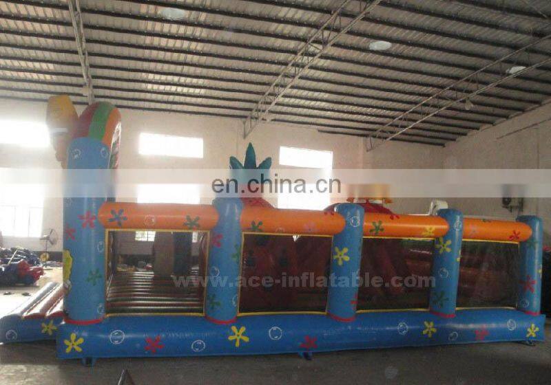 Inflatable Sponge Bob city playground,children playground