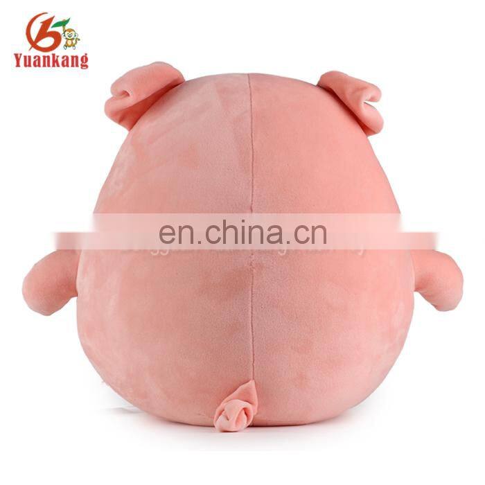ICTI factory wholesale plush egg-shaped animal soft pig toy