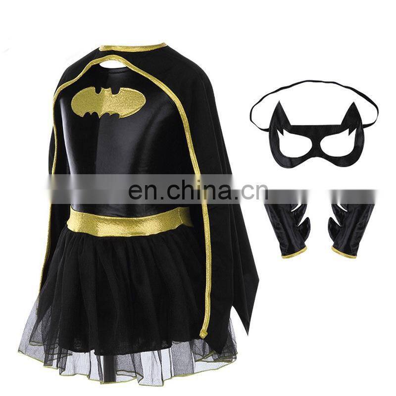 Cute Bat Man Costume for Girl Kids, Hawlloween Costume for Kids