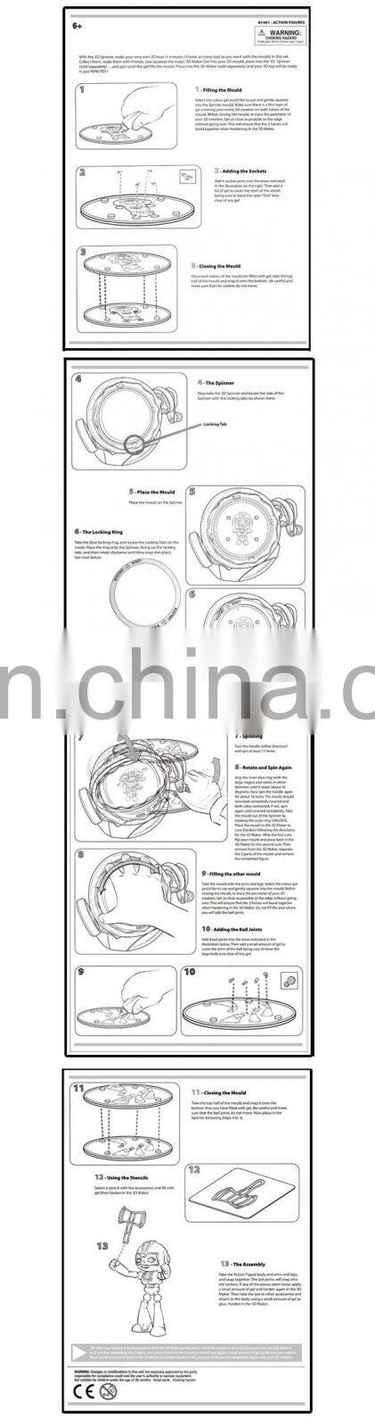 Novel design wholesale educational kids diy robot mini 3d printer toys