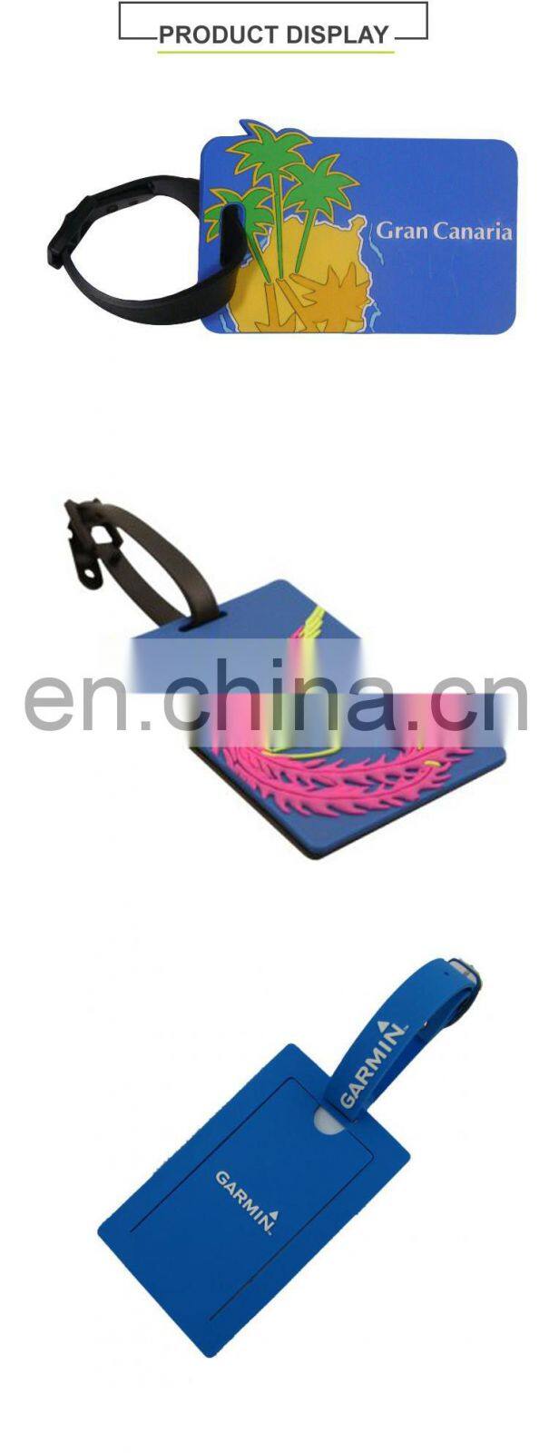 Factory Wholesale Custom New Design Standard Size PVC Sublimation Blank Luggage Tag Parts
