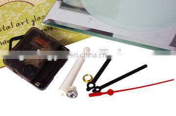 Glass Frame Clock with Stand blank sublimation glass photo frame with clock