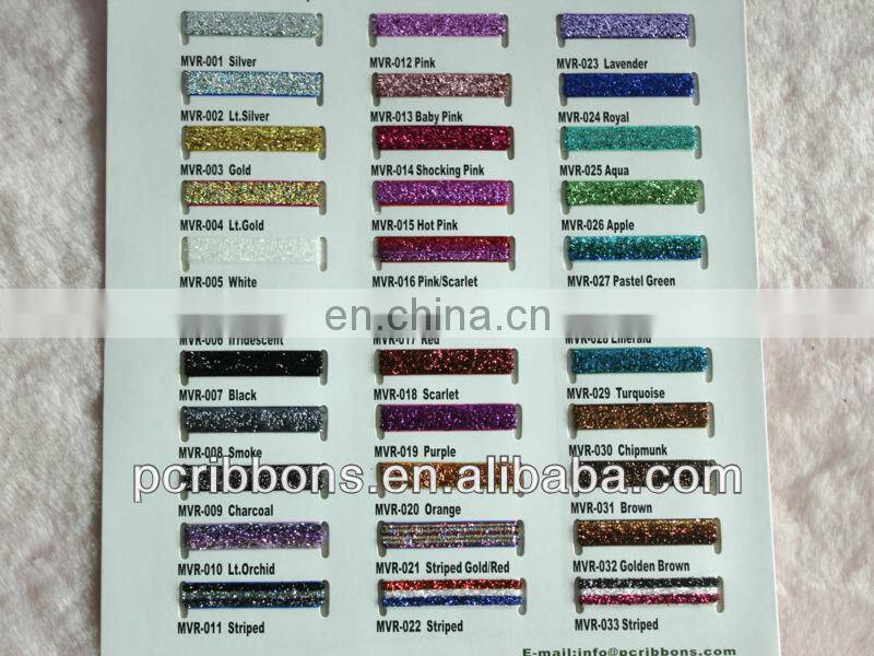 Wholesale elastic glitter ribbon