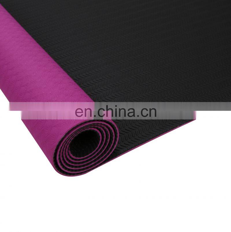 High Quality Double Layers Dropshipping Yoga Mat Eco-friendly TPE Yoga Mat