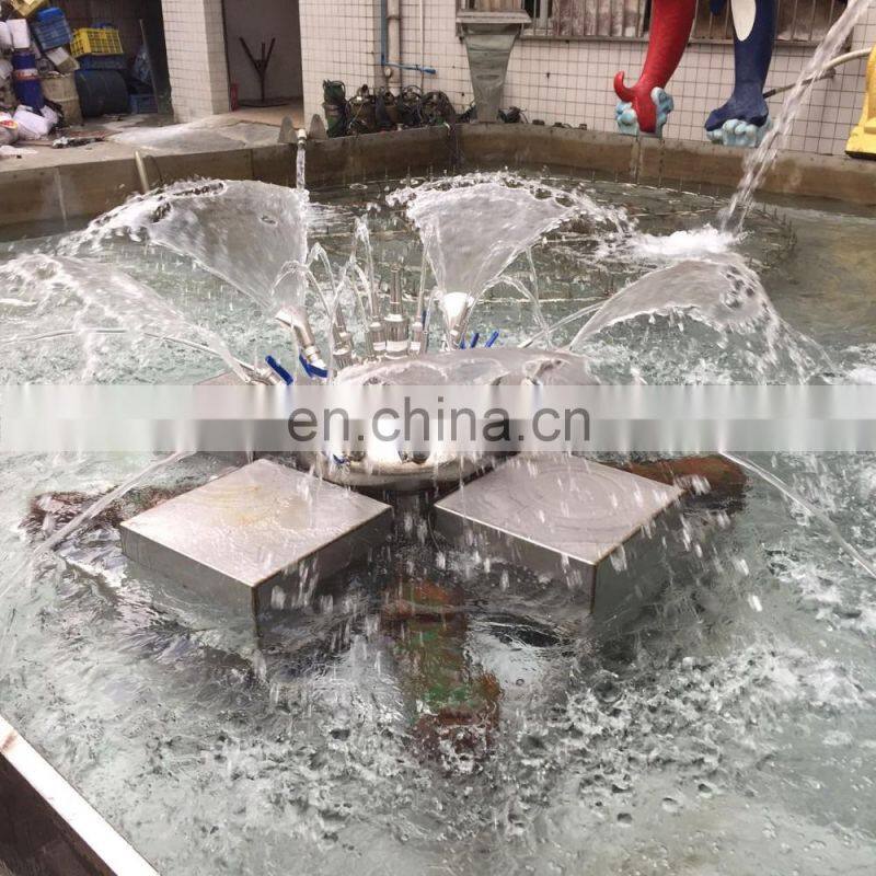 Stainless steel or plastic board floating fountains for lake