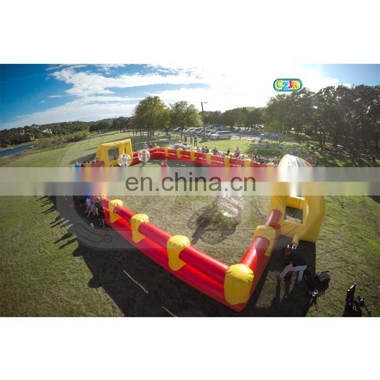 wholesale clearance high quality commercial inflatable football arena for bubble zorb soccer