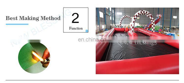 2018 factory customized ATV/Quad/GoKarts track, inflatable car race track, inflatable race track for sale NB003-12
