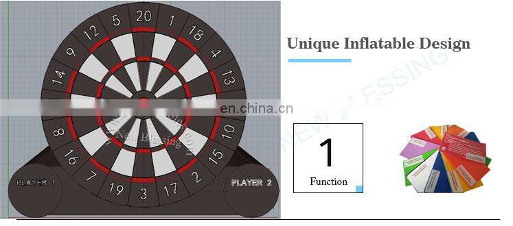 New giant soccer game inflatable football dart board for sale, inflatable painted soccer boarding, air soccer game