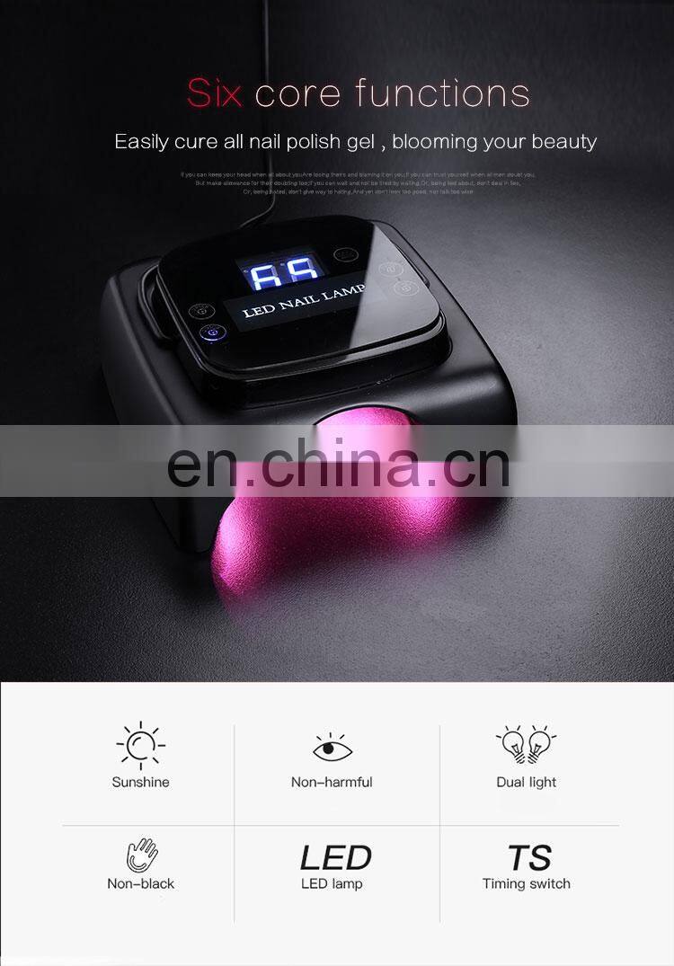 electric 60w nail lamp uv led nail lamp with smart timer nail dryer machine