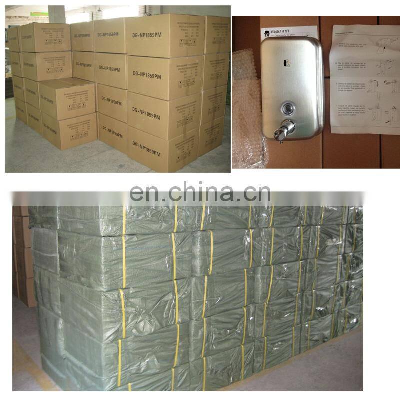 1000ml wall mount manual liquid stainless steel soap dispenser for shower with inner bag in box