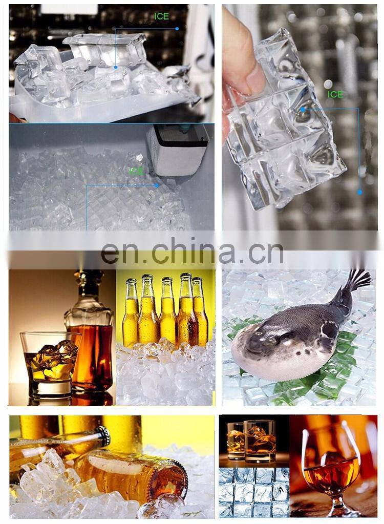 R134A Refrigerant Portable Mini Easy Take Commercial Ice Cream Maker Cube Machine