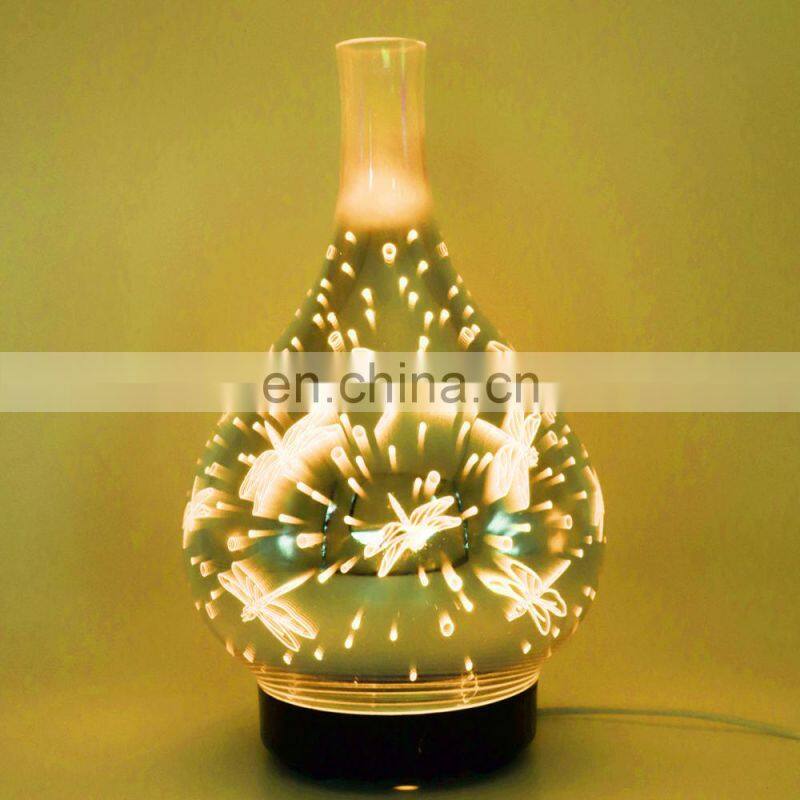 2020 Amazon best selling 3D glass aroma diffuser aroma diffuser home humidifiers
