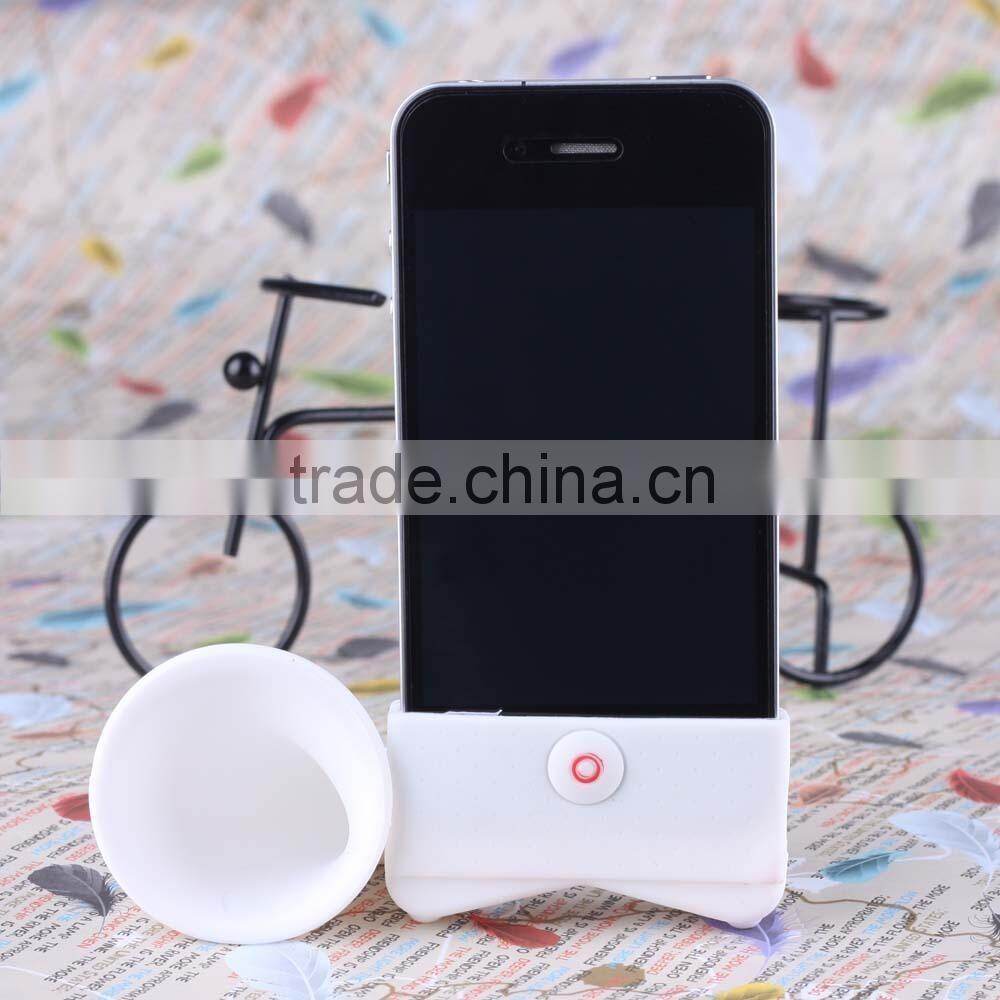 Silicone Mobile Phone Speaker For Iphone, Silicone Iphone holder