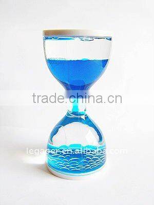 acrylic liquid gel timer hourglass