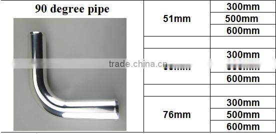 6063 76mm best selling high pressure flexible stainless steel seamless pipe 90 degree bend pipe