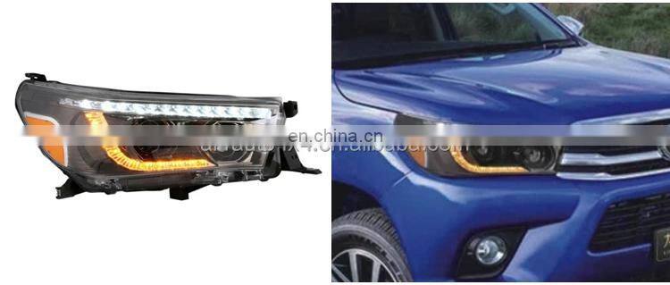 Auto Parts Car Head Lamp Double Lens For Hilux Revo Rocco 2016-2019 LED Headlight