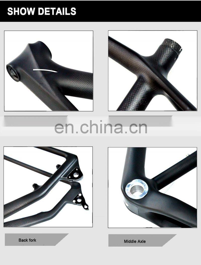 29ER Full Carbon MTB Bicycle Frame Hardtail Toray 700c Mountain Bike Frame EN Standard