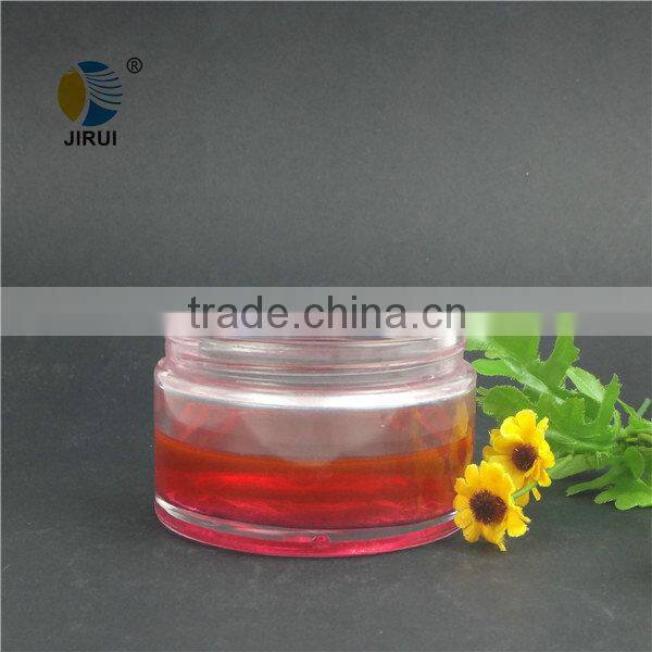 Clear Cream Glass Bottles