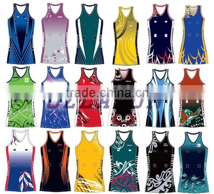 Custom made netball clothes manufacturer in china