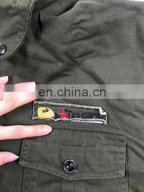 2021 cross-border Amazon eaby wish plus velvet thick mid-length washed cotton large size loose coat jacket cotton jacket