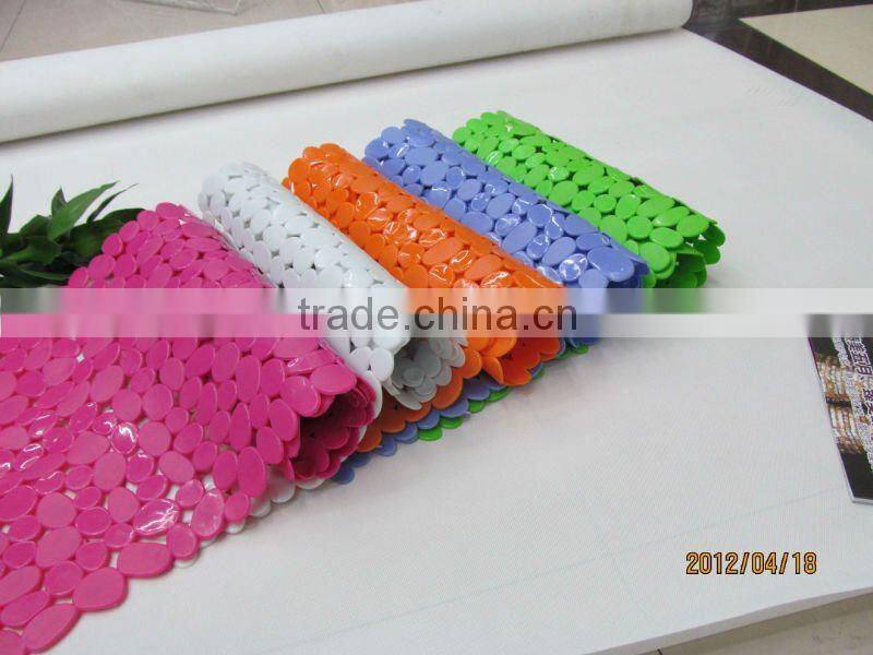 Modern colourful bath rug