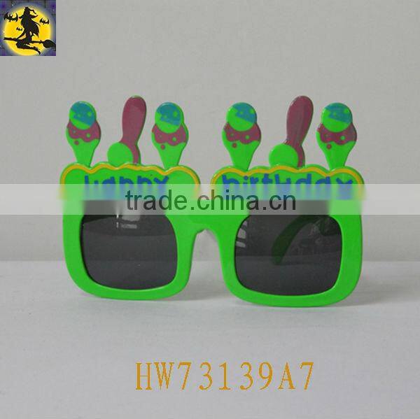 Fashion Funny Happy Birthday Cake Shaped Glasses