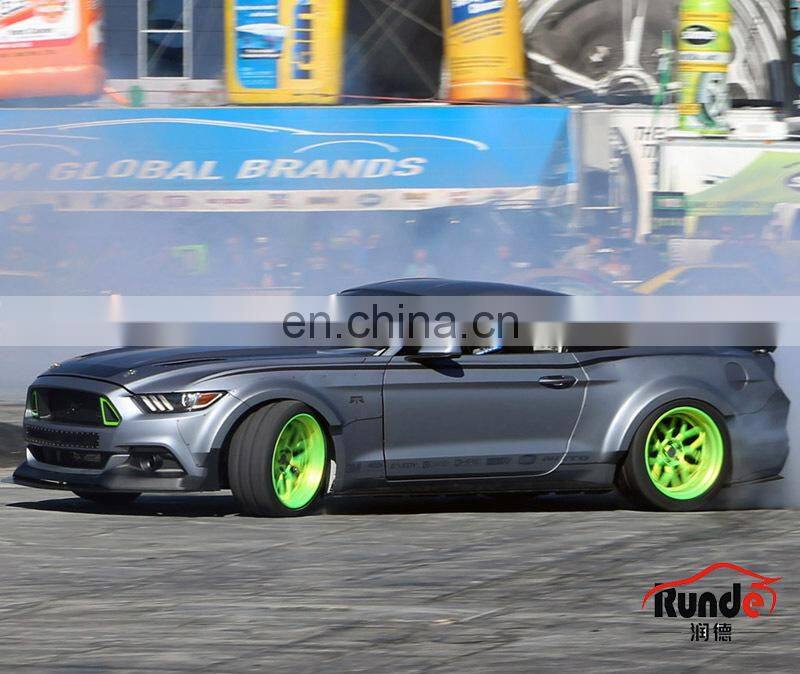 Runde Car Modification Body Parts Resin Material RTR Style For 2015-2017 Ford Mustang Wide Body Wheel Eyebrow Fender Body Kit