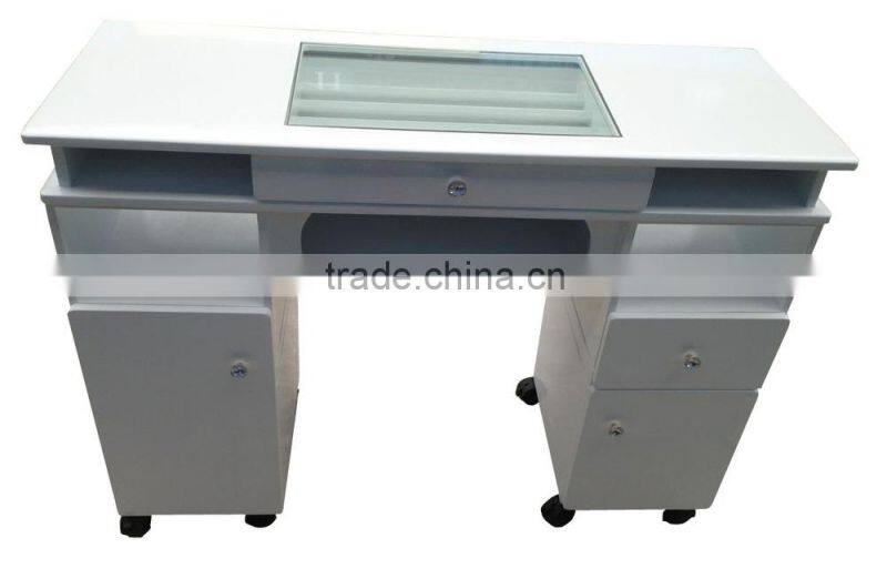 Beauty modern white manicure table.Manicure table nail salon furniture