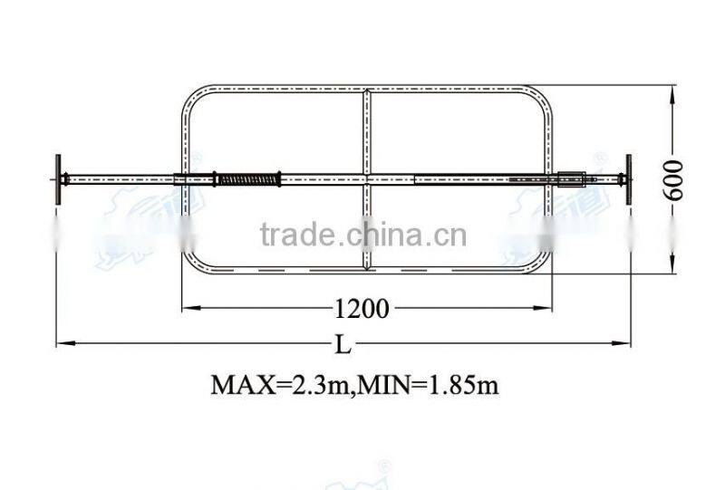 04199 Support cargo bar adjustable cargo bar with net