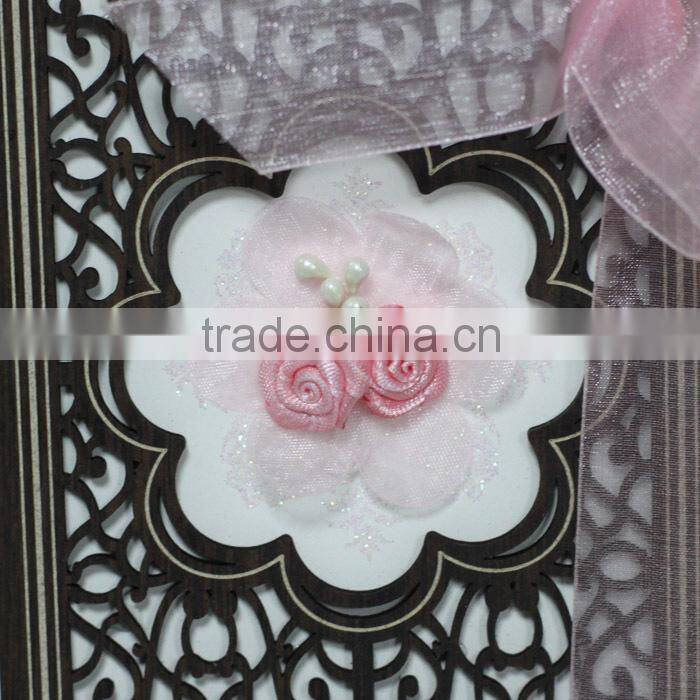 2016 Best Selling Classic Bengali Wooden Wedding Cars with Ribbon and Flower