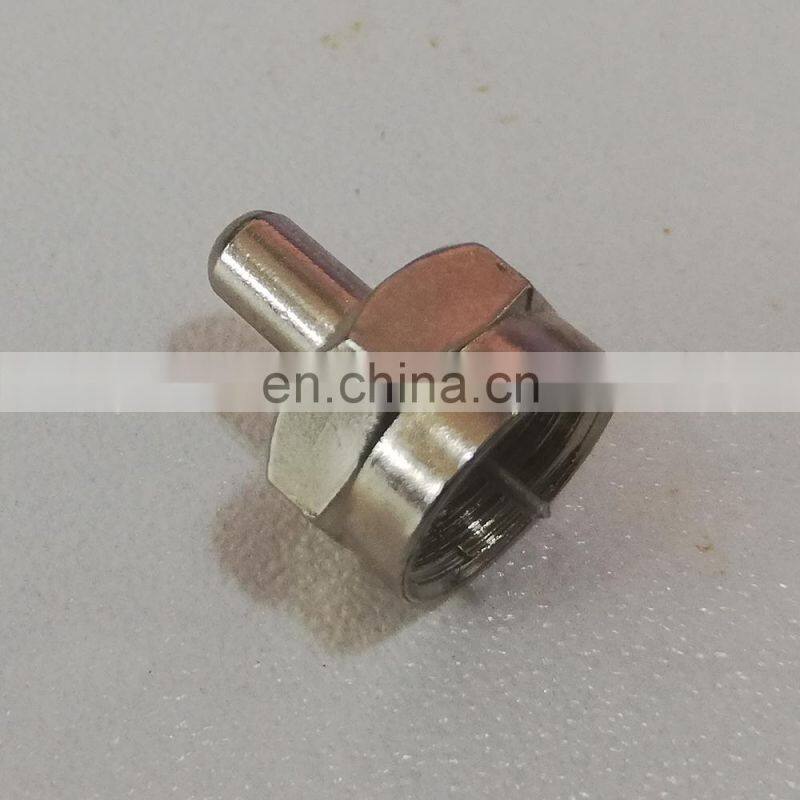 Zinc Nickel Plated Nut F Type Male Antenna Connector 75 Ohm Terminator
