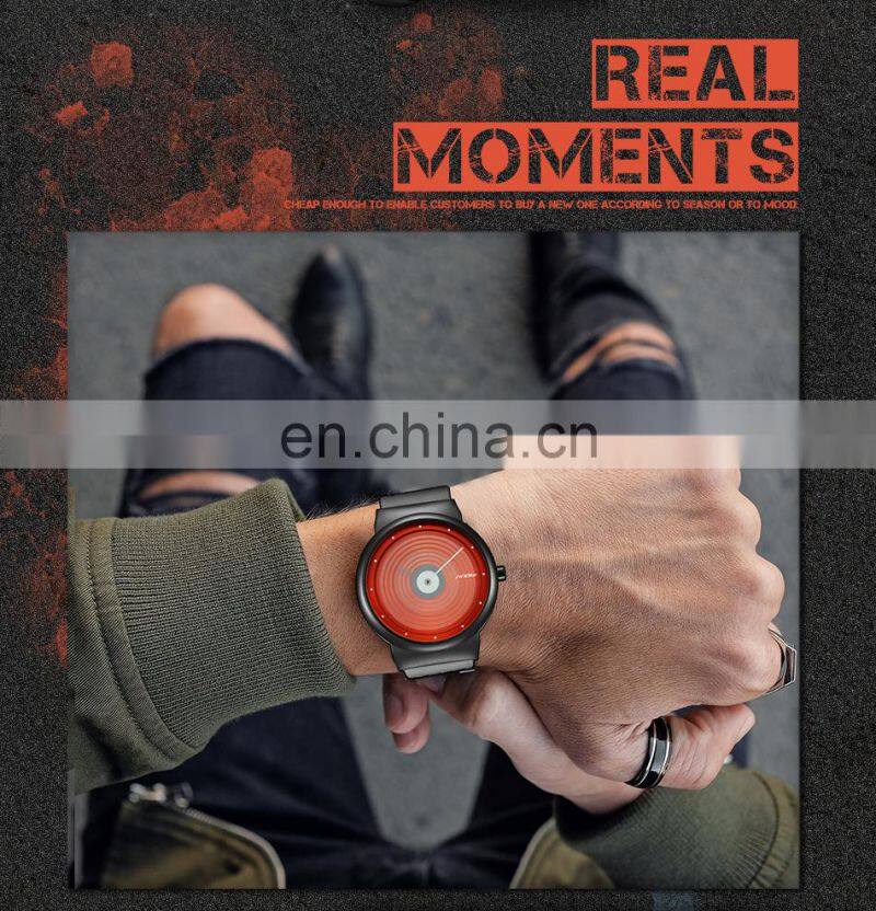 SINOBI Dynamic Orange Dial Watches S9802G Youth Boys Handwatch Simple Dial Design Watch Wrist Dropshipping Watch