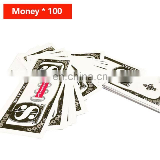 Wholesale 100 Pcs Play Money Make It Rain Cash Shooter Spray Money Gun Toy
