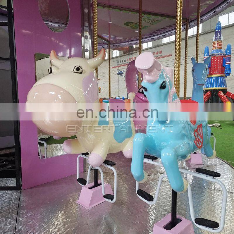 New design pink color 16 seats customize carousel merry go round for sale