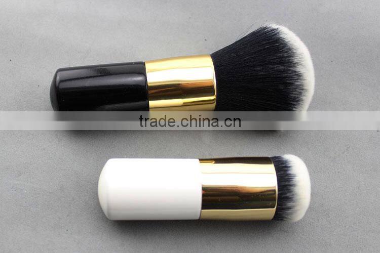 Private label wholesale professional wood synthetic hair makeup brushes