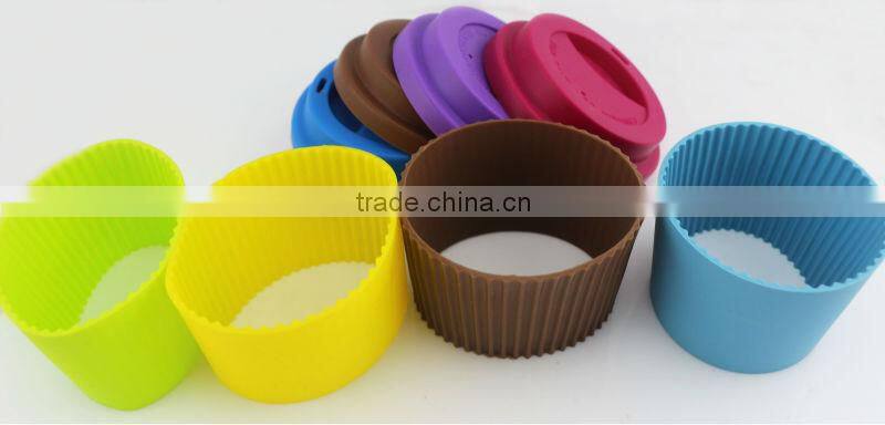 Cremic Glass Cup Mug Silicone Eco Coffee Cups Lid