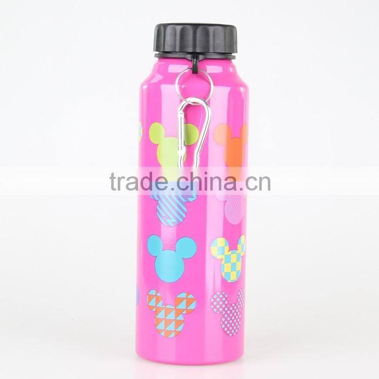 Aluminum bottle empty 450ml volumes long flask water bottle