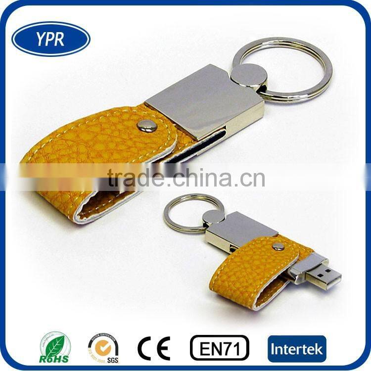 2016 custom logo 2GB 4GB 8GB16gb keychain usb flash drive leather