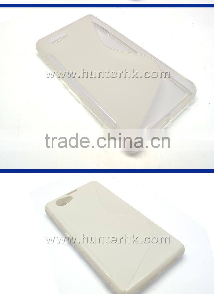 Hot Sale Simple S Curve For Sony D5503 TPU Gel Case