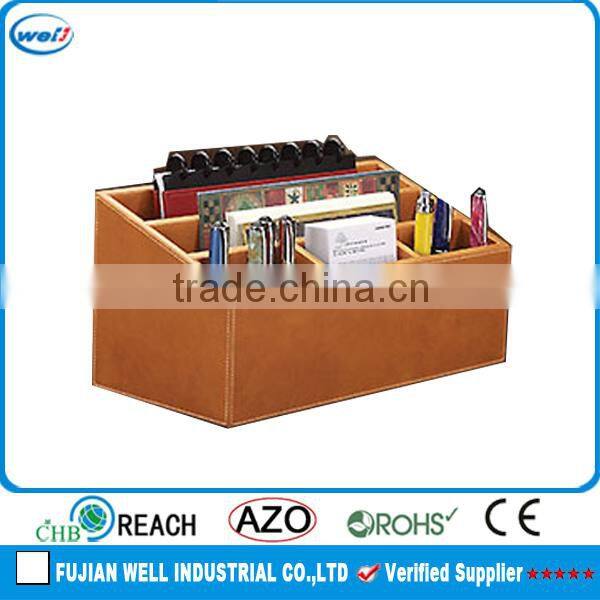 PU leather handmade decorative box for office