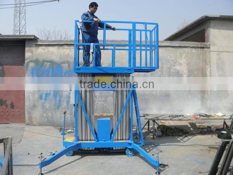 Aluminum Hydraulic Mobile Two Post Lift for Man
