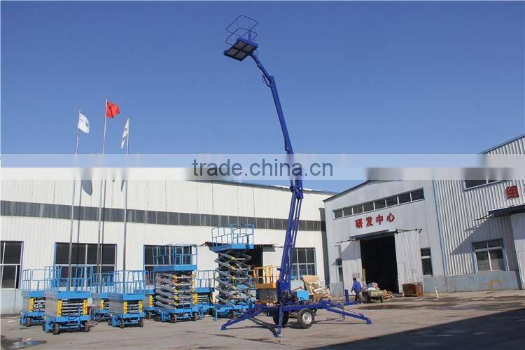 Hydraulic trailer mounted tree climbing machine