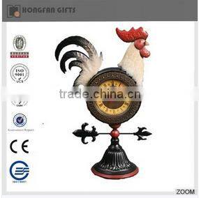 metal funny chef staue art clock