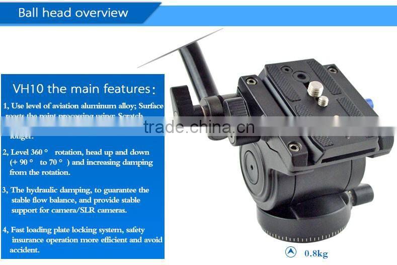 New most stable leg and Professional Telescopic Monopod extendable 5 sections aluminum Fluid video camera monopod