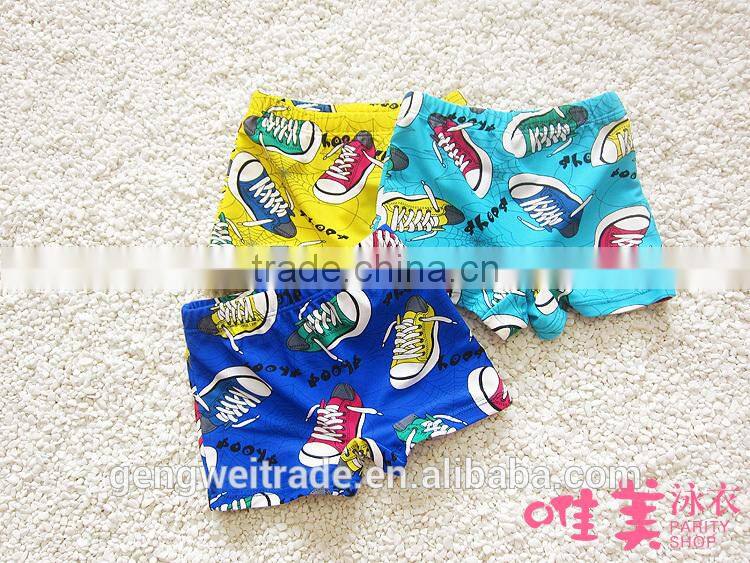2015 Children Swimming Trunks Baby Boy Cartoon Boxer Trunks