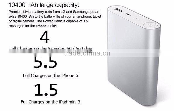 OEM 18650 portable power bank 10400mAh customized logo
