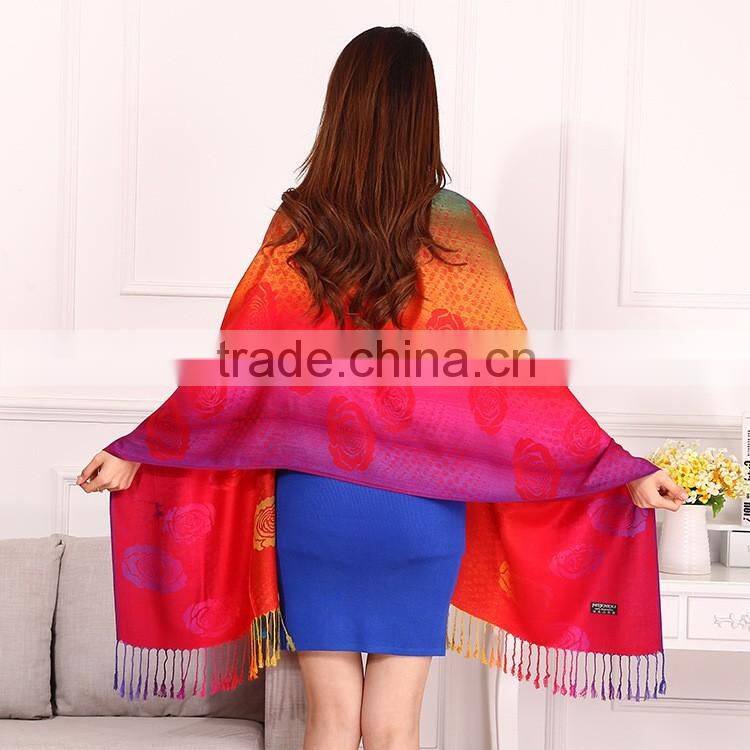 Jacquard Women Muslim Hijab Shawl