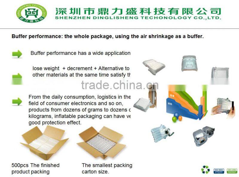 Recyclable air packing container dunnage craft paper dunnage bag