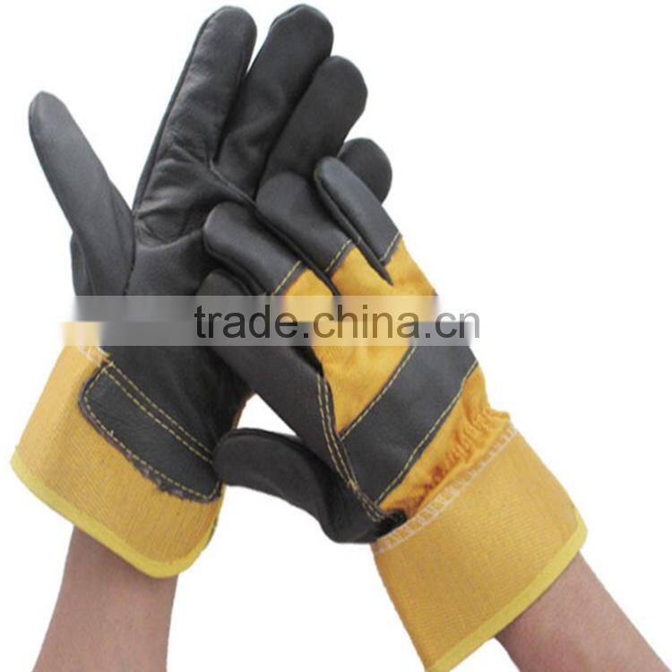 Furniture leather wholesale working gloves with high quality